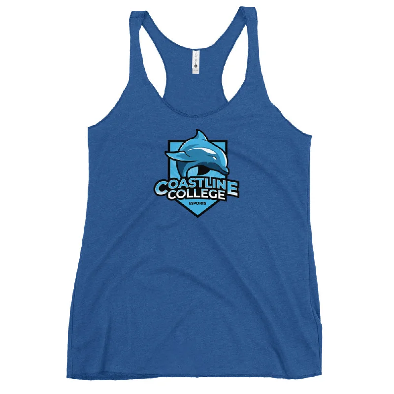 Coastline Esports Women's Racerback Tank peach tank top