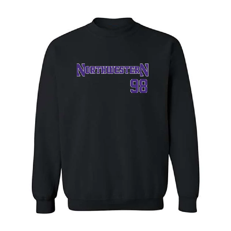 Northwestern - NCAA Women's Fencing : Isabelle Banin - Classic Shersey Crewneck Sweatshirt Hoodie with Thumb Holes Functional Cozy