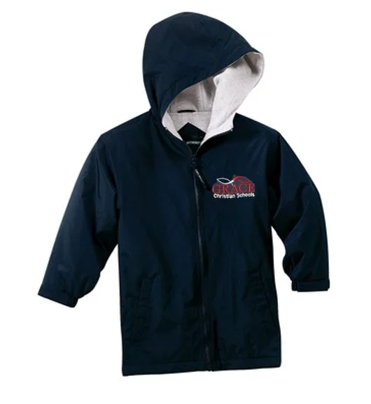 Grace Rain Jacket Elementary School V-Neck Jacket Boat Neck Jacket Square Neck Jacket