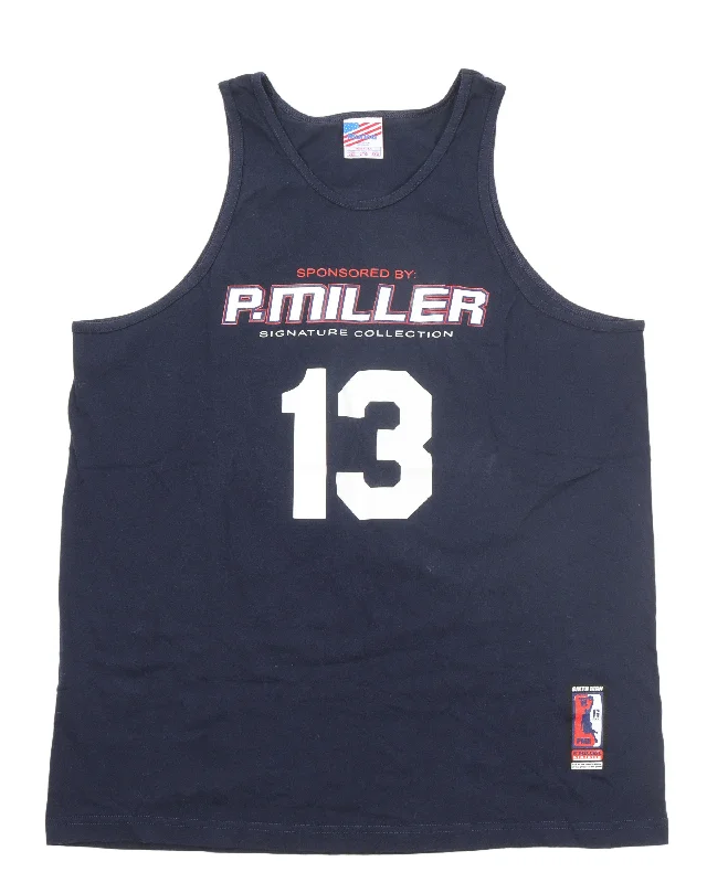 P. Miller Signature Collection Jersey Tank-Top spandex blend tank