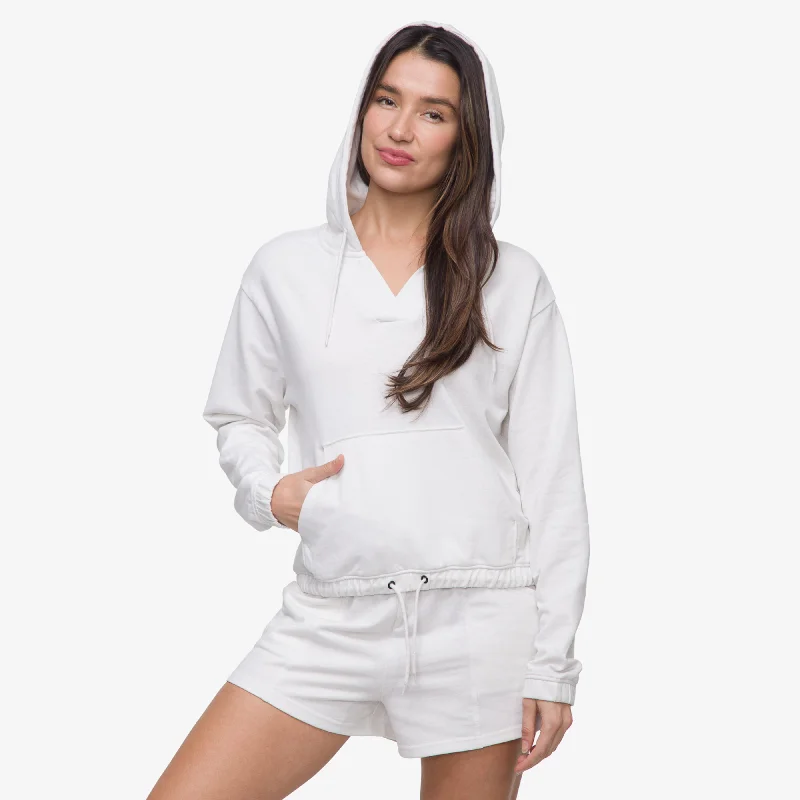 Mel Hoodie Hoodie with Cuffed Sleeves Snug Secure