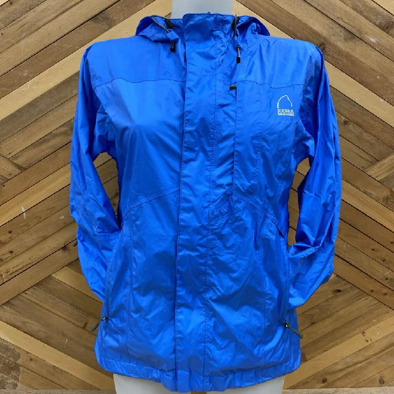 Sierra Designs - Women's Rain Jacket - MSRP comp $100: Light Blue-women-SM Notch Collar Peter Pan Collar Cowl Neck