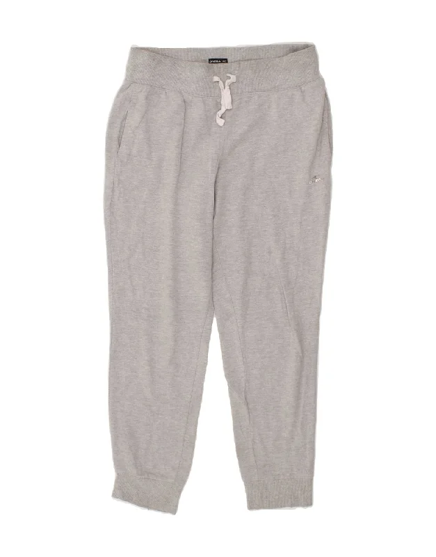 O'NEILL Womens Tracksuit Trousers Joggers UK 14 Medium Grey Cotton Trousers cozy soft