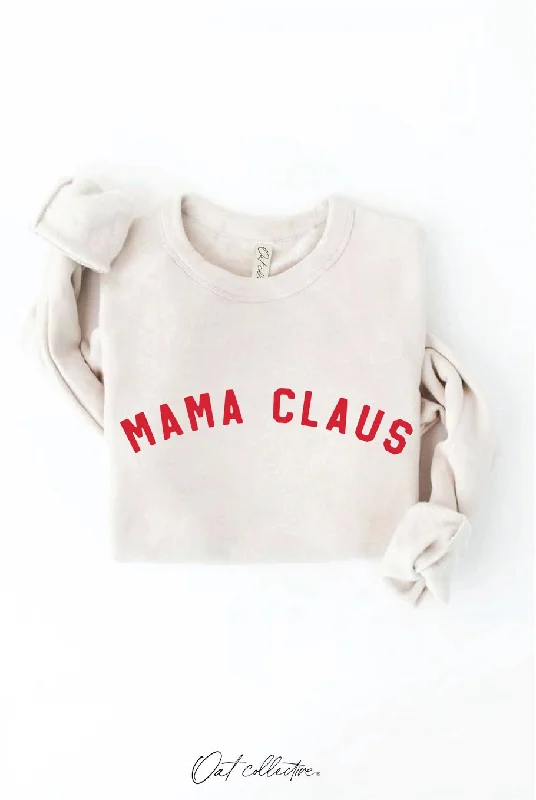 MAMA CLAUS Graphic Sweatshirt Hoodie with Drawcord Adjustable Secure