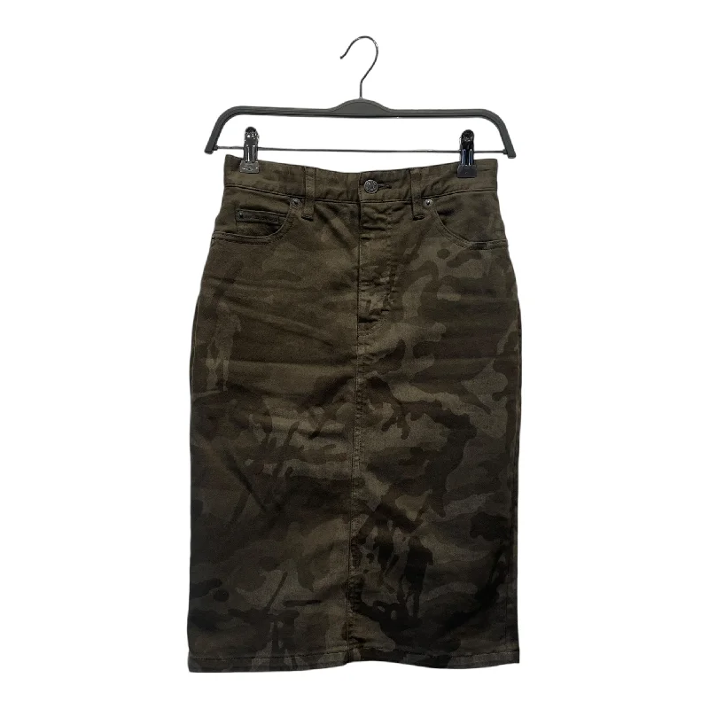 HYSTERIC GLAMOUR/Skirt/XS/Camouflage/Cotton/GRN/ modal blend skirt