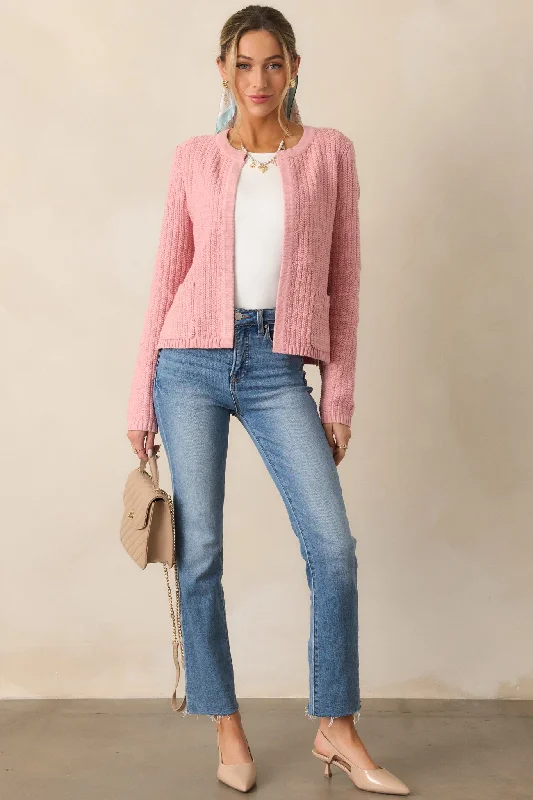 Which Chapter Rose Knit Cardigan Layered Multi-layer Single Layer