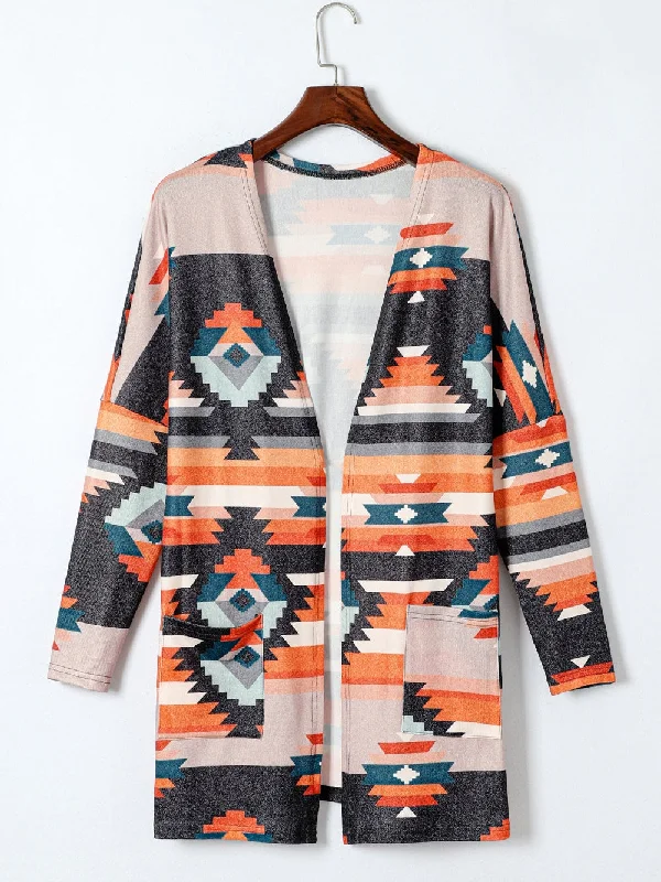 Tribal Print Cardigan Wool Cardigan Cotton Cardigan Cashmere Cardigan