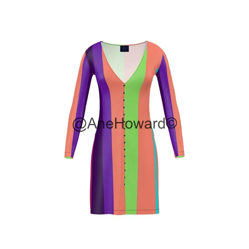 Short Cardigan Dress Happy Dress Elasticated Padded Insulated