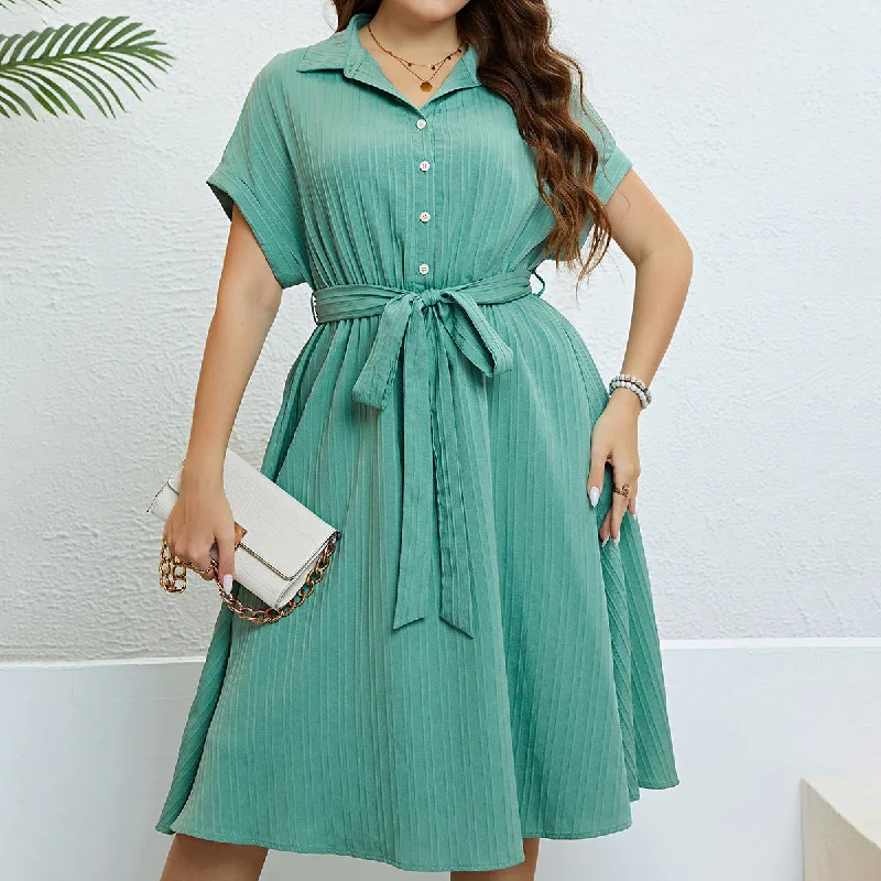 Summer Green Half Cardigan Lace up Waist Controlled Dress Boxy Cardigan Fitted Cardigan A-Line