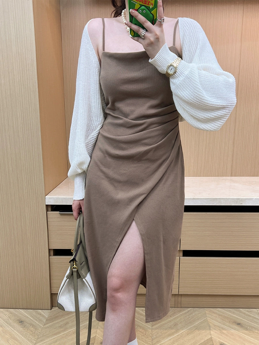 khaki dress