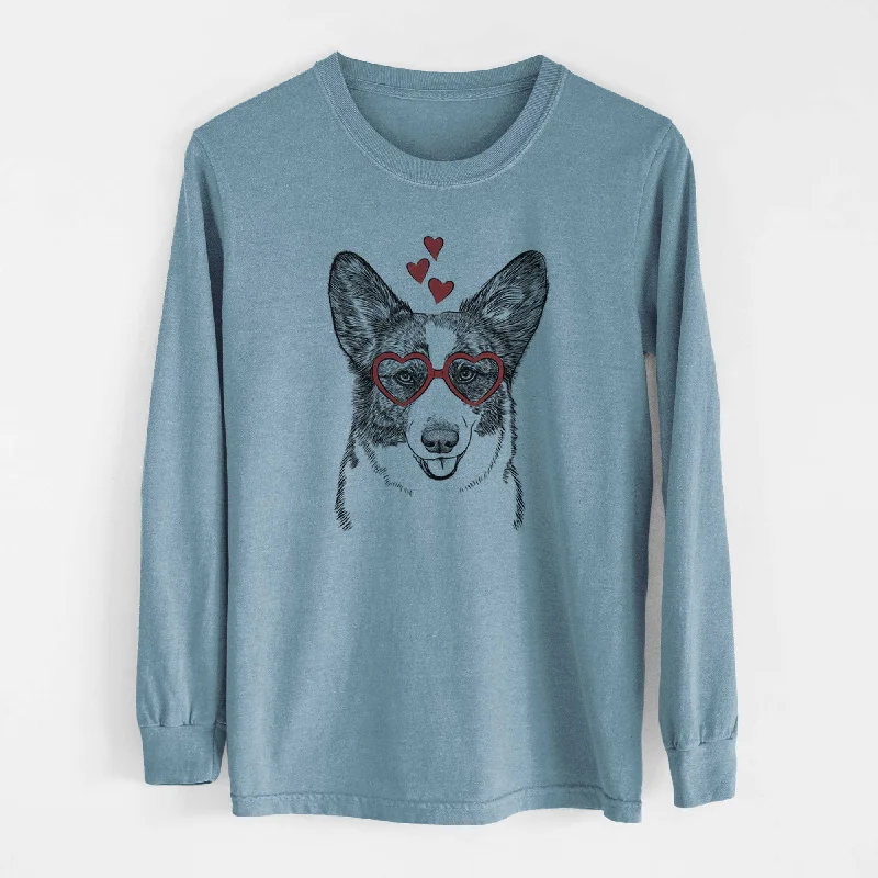 Valentine Gabby the Cardigan Welsh Corgi - Heavyweight 100% Cotton Long Sleeve Machine Wash Dry Clean Hand Wash