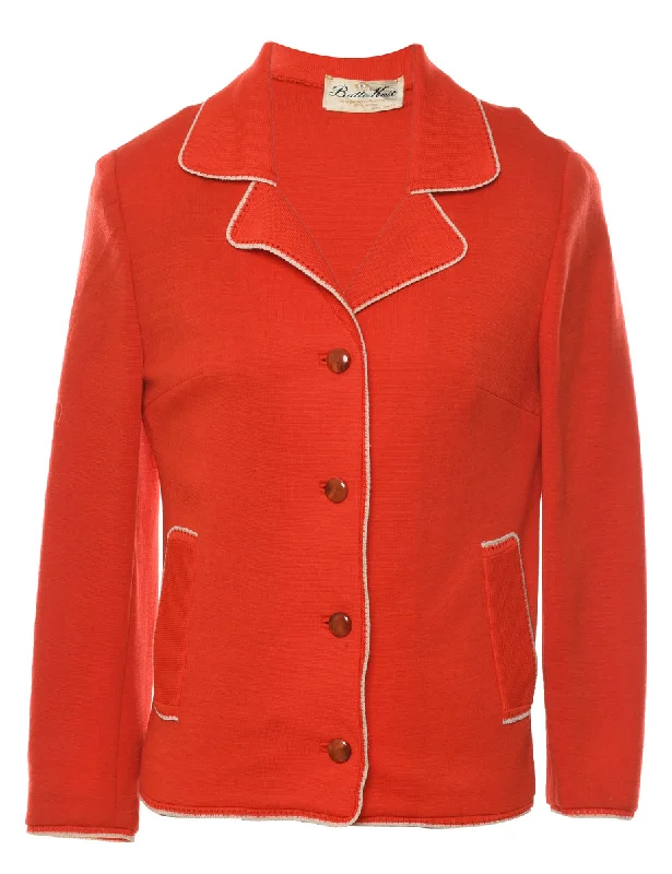 Red ButteKnit 1950s Cardigan - S Fitted Loose Oversized