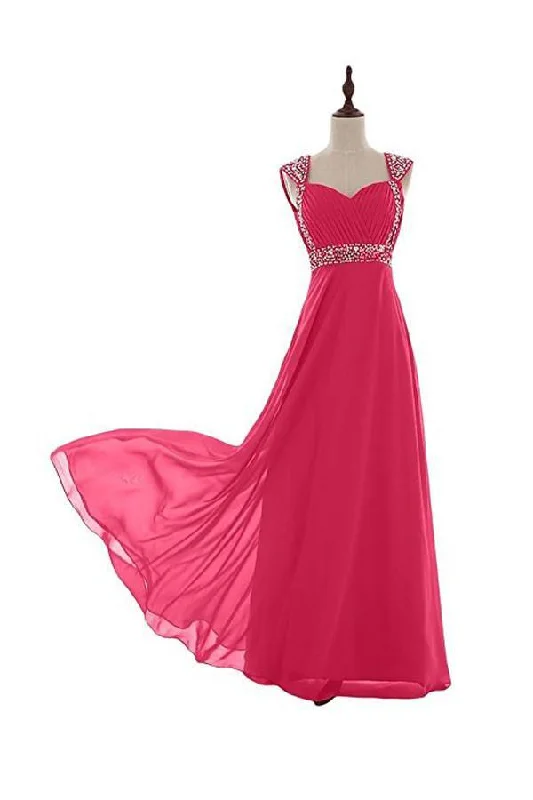 Beaded Chiffon Prom Dresses 2016 Long Bridesmaid Party Dresses BD011 Tunics Corduroy durable