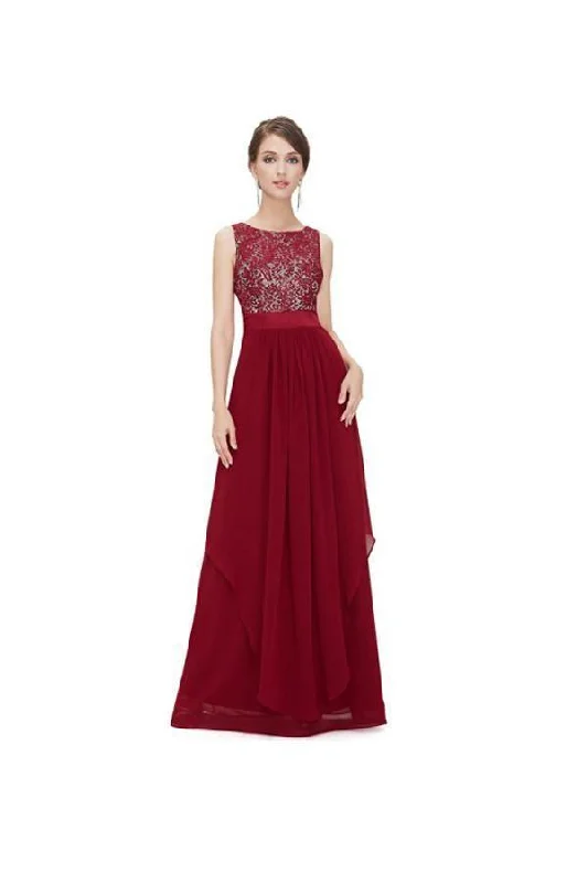 A-line Chiffon Round Neck Evening Dress Party Dress Prom Dress PG269 Tunics Occasion special