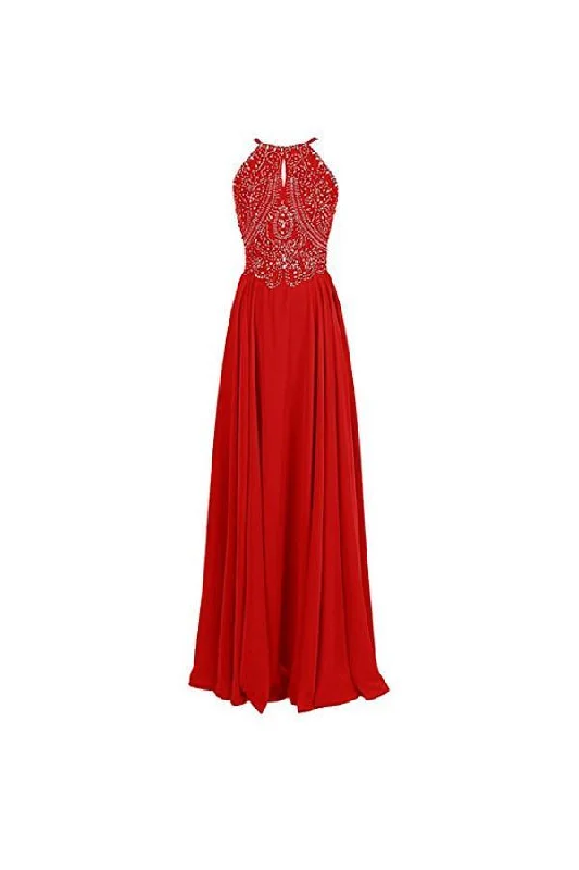 Straps Formal Gowns Beading Prom Evening Dresses Backless PG263 Tunics Modern contemporary