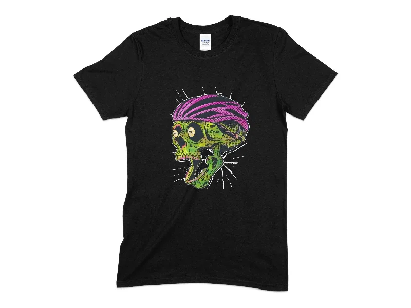 Bike Helmet Skull Unisex T-Shirt Terry Blend Velvet Blend Canvas Blend