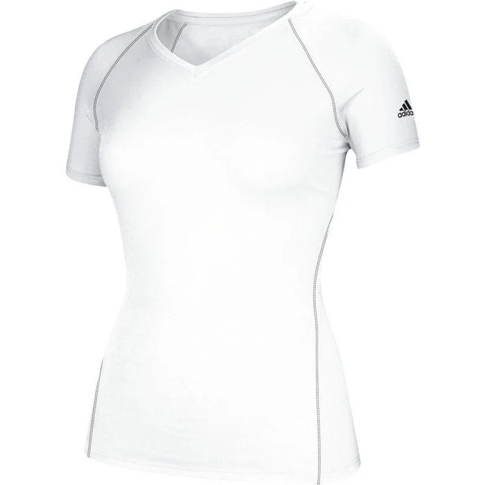 Adidas Climalite Women’s Short Sleeve Tee 3873, White Front Pockets Side Pockets Patch Pockets Adidas Climalite Women’s Short Sleeve Tee 3873, White Front Pockets Side Pockets Patch Pockets