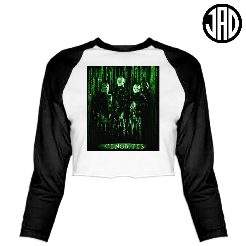 Cenobites - Women's Cropped Baseball Tee Elegant Classic Vintage