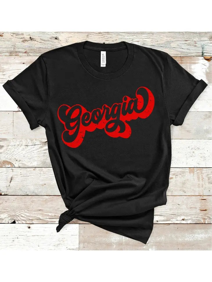 Georgia Groovy Tee Silk Blend Satin Velvet