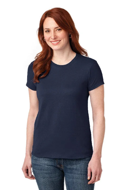 Gildan Ladies Gildan Performance T Shirt 42000L Navy Plaid T-Shirt Polka Dot Checkered