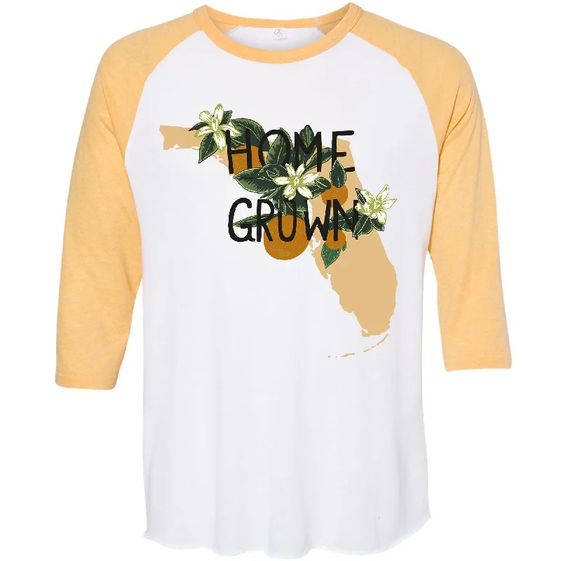 Home Grown Florida Baseball Tee Oversized T-Shirt Spandex breathable