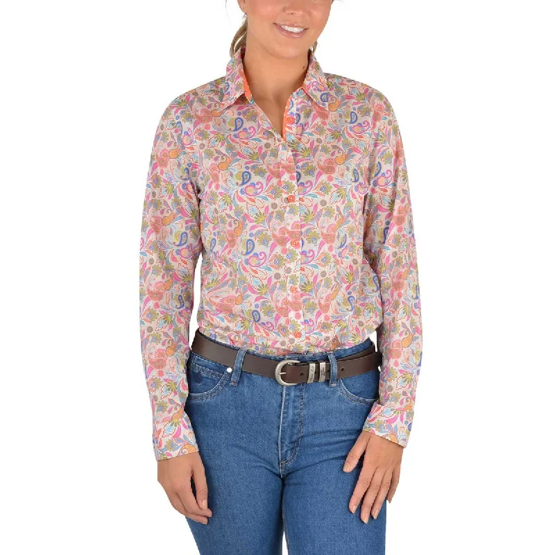 LADIES THOMAS COOK ANNABETH L/S SHIRT Elasticated Padded Insulated