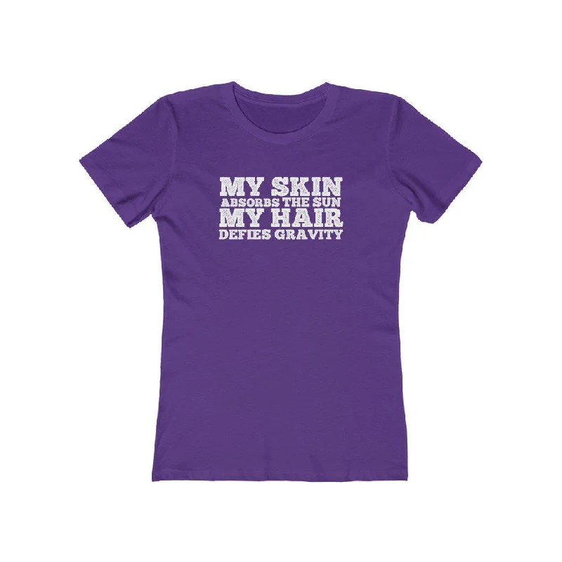 My Skin, My Hair | Women's Fitted T-Shirt Print Jacquard Patchwork