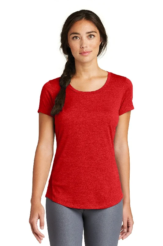 New Era Ladies Series Performance Scoop Tee LNEA200 Scarlet Mesh Fabric Canvas Fabric Denim Fabric