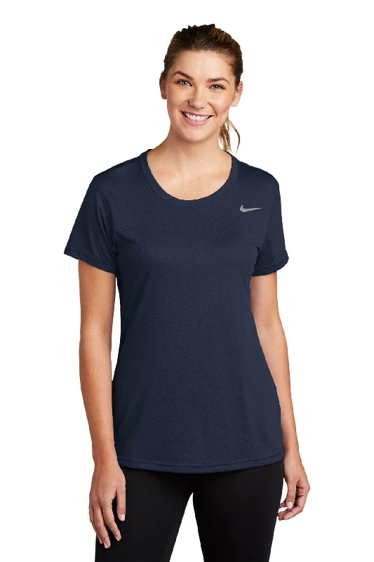 Nike Ladies Legend Tee CU7599 College Navy Chenille Blend Fleece Blend Nylon Blend