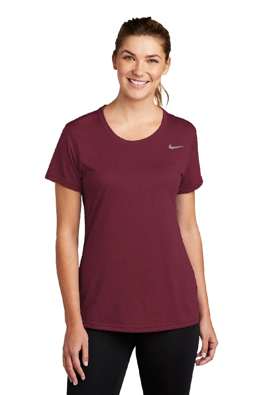 Nike Ladies Legend Tee CU7599 Deep Maroon Chenille Brocade Lace