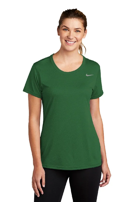 Nike Ladies Legend Tee CU7599 Gorge Green Plaid T-Shirt Polka Dot Checkered