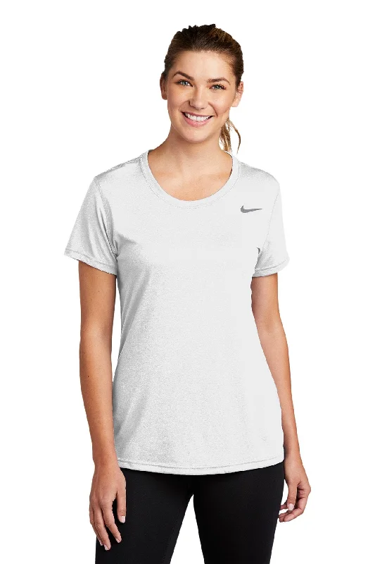 Nike Ladies Legend Tee CU7599 White Chenille Blend Fleece Blend Nylon Blend