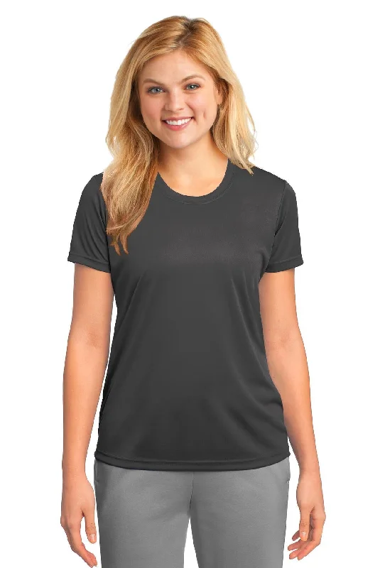 Port & Company Ladies Performance Tee LPC380 Charcoal Handmade Hand-knitted Hand-woven