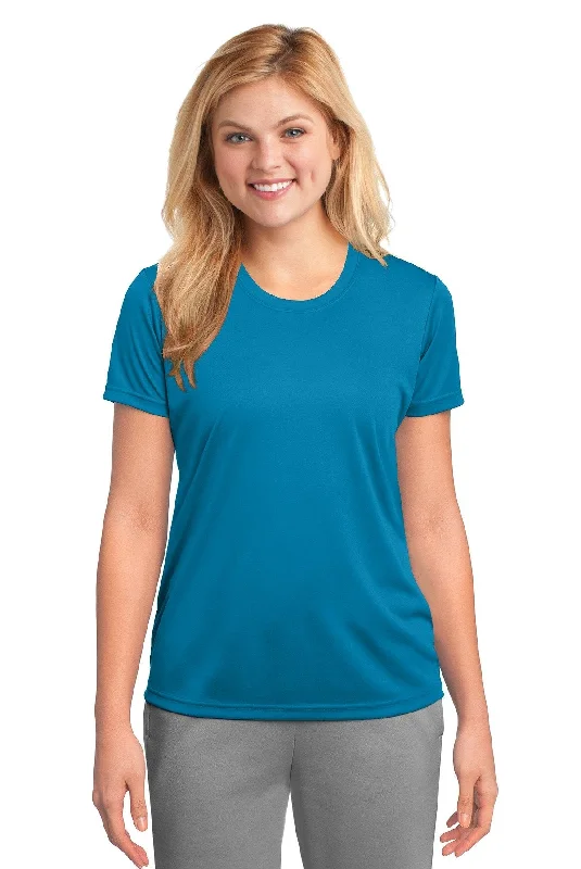 Port & Company Ladies Performance Tee LPC380 Neon Blue Layered Multi-layer Single Layer