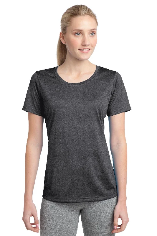 Sport-Tek Ladies Heather Contender Scoop Neck Tee LST360 Graphite Heather Casual Formal Business