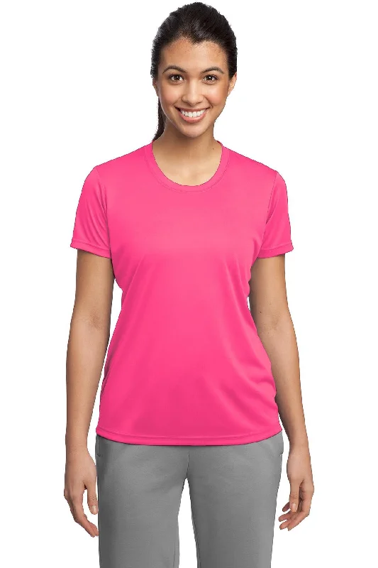 Sport-Tek Ladies PosiCharge Competitor Tee LST350 Neon Pink Spandex Blend Rayon Blend Denim Blend